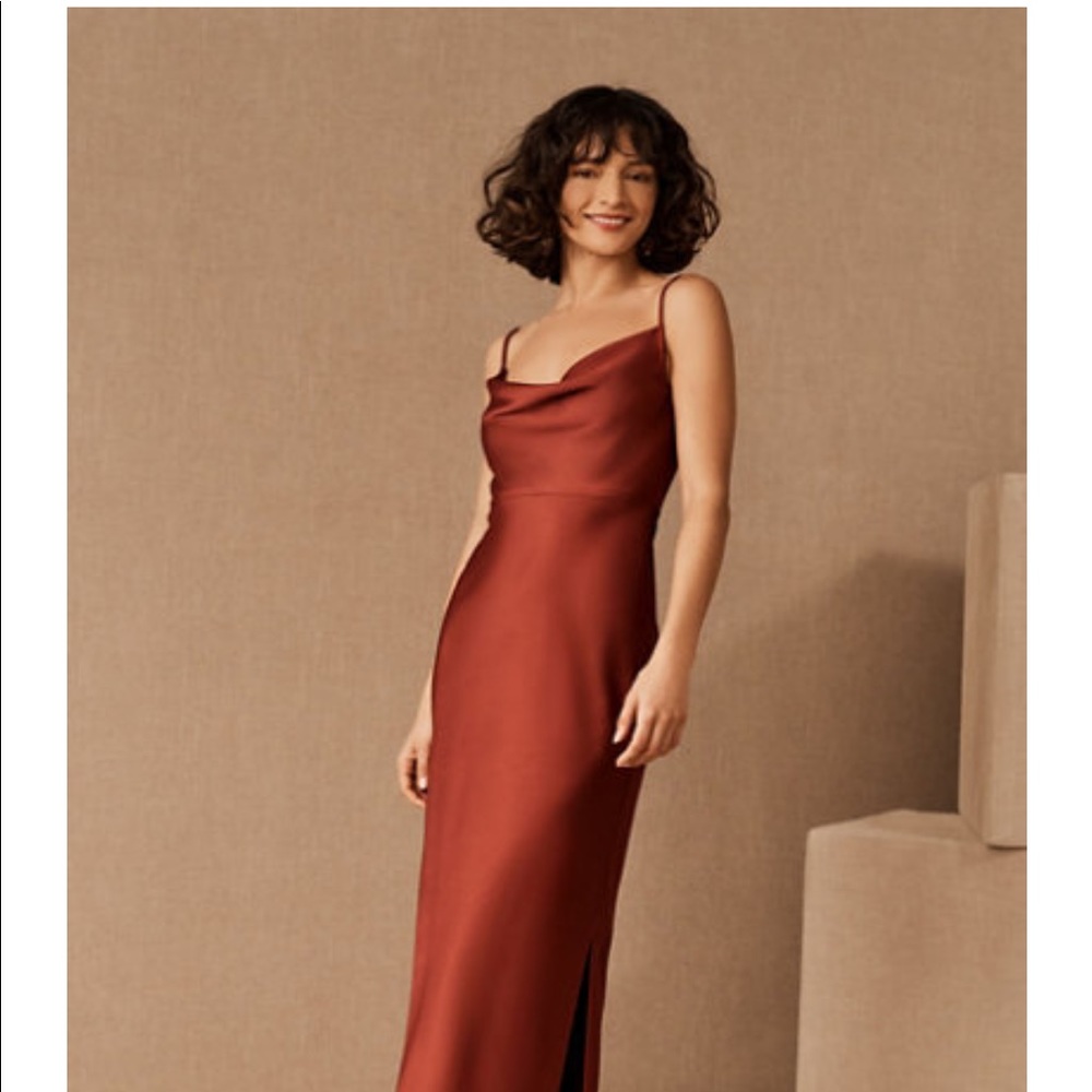 Cali Satin Charmeuse Midi Dress